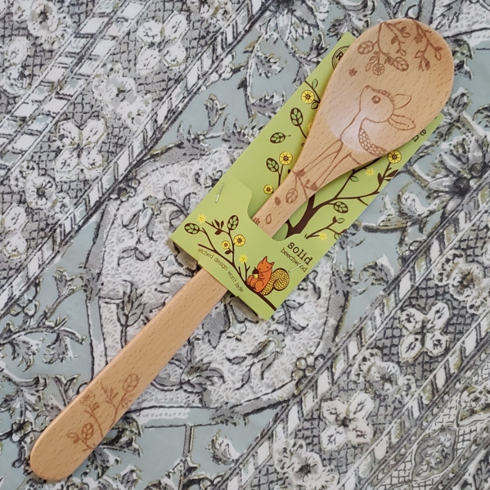 14" Beechwood Sauce Spoon